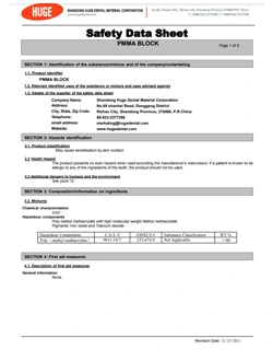 SDS-PMMA BLOCK